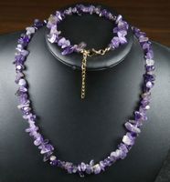 Halskette mit Armband X-21 – Amethyst