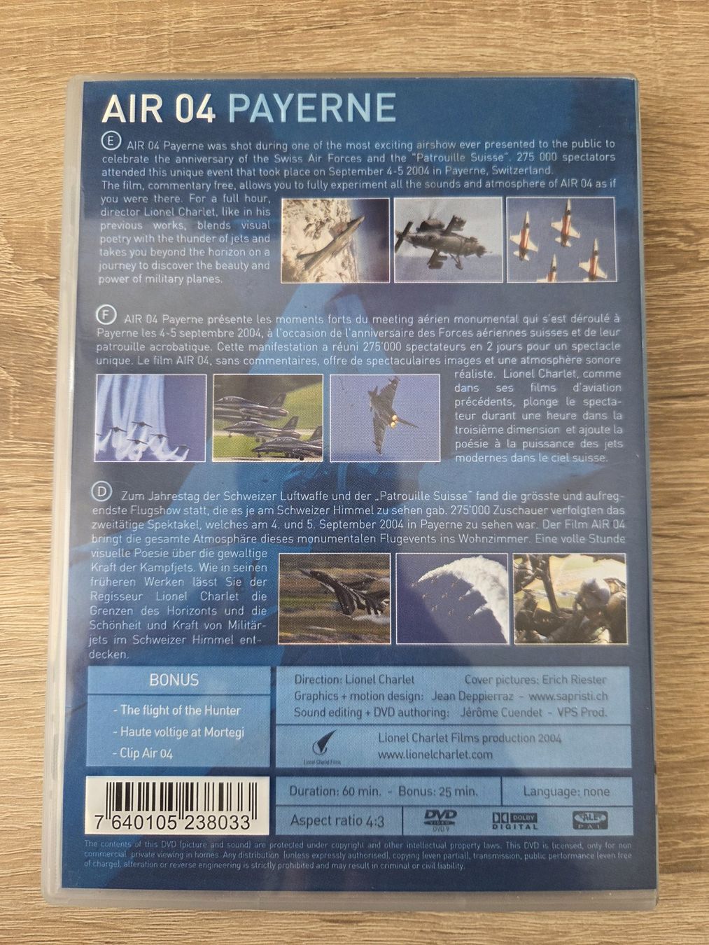 Alle DVDs: AIR 04 PAYERNE Lionel Charlet - DVD – Gebraucht aus Carouge GE von Franllo 1