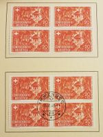 1941, Geschenkheft Pro Patria ET im 4-Block Kt. 68.-++