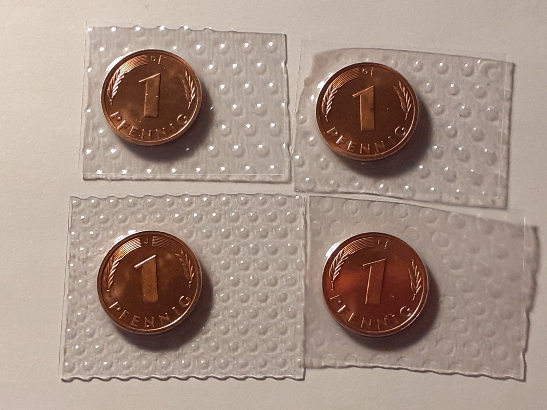 Tutti le monete: 4x 1 Pfennig 1982 Stgl – Nuovo (secondo la descrizione) da Pravidondaz venduto da LVtik