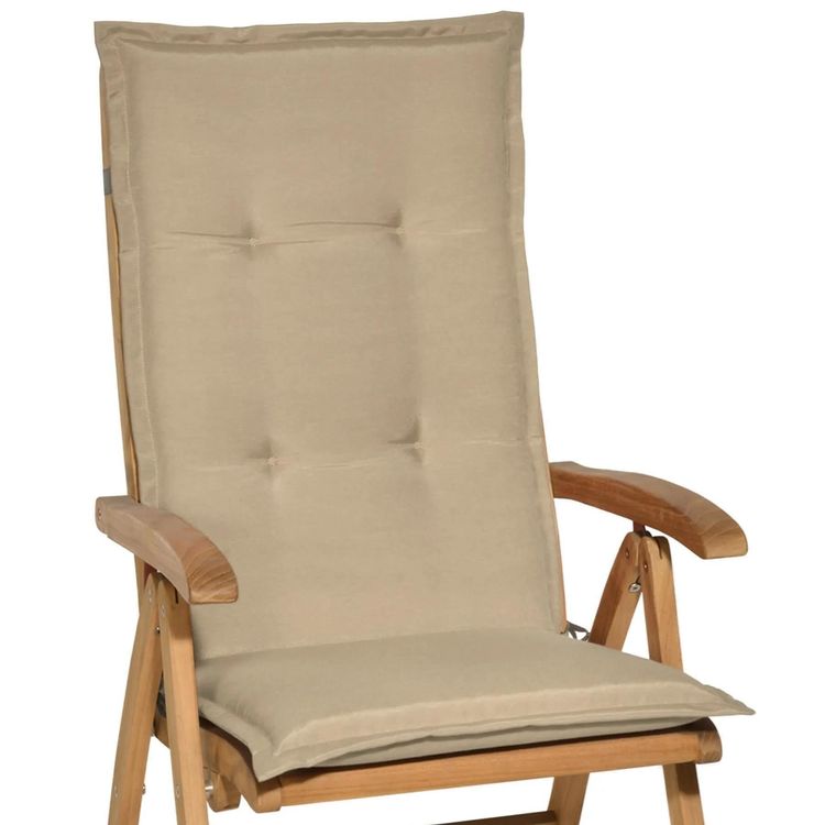 Gartenstuhlauflage Hochlehner beige Auflage 120x50cm Kaufen auf Ricardo