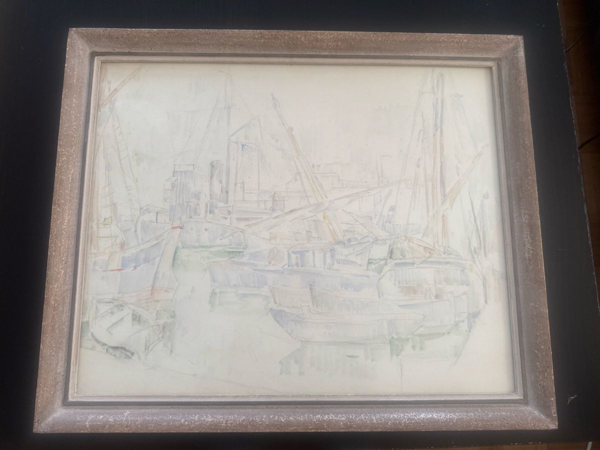 Dipinti: Emilio Müller,Original Aquarell/Mischtechnik – Usato da Buchs AG venduto da ChrizZa