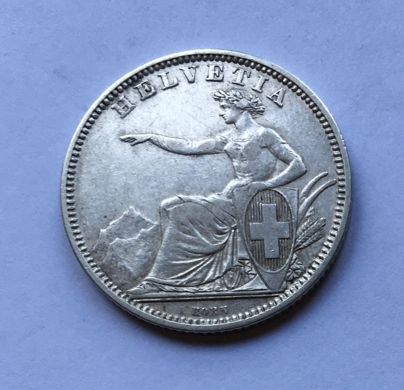 Tutti le monete: 1861 1 Franken -unz – Usato da Kirchberg SG venduto da Helveticus00 1