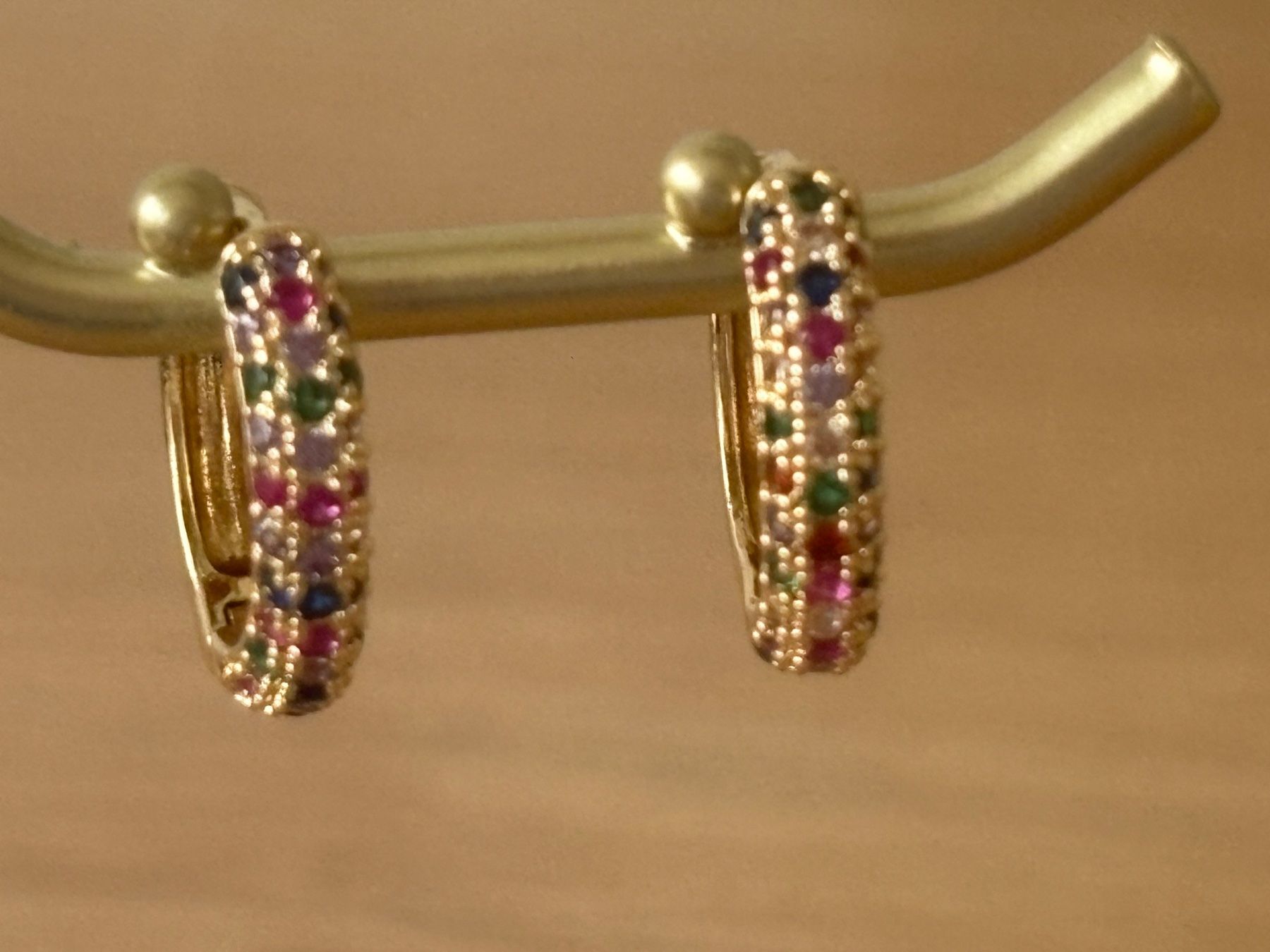 Orecchini pendenti & Orecchini a lobo: Luxus Elegante Ohrstecker Ohrschmuck Multicolore Farbe:Gold – Nuovo (secondo la descrizione) da Biel-Bienne venduto da Roserosse13 3