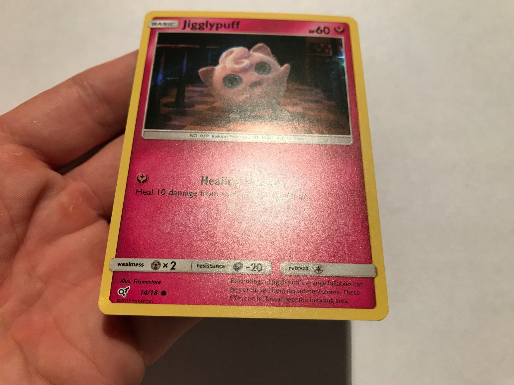 Pokémon Carte collezionabili: Jigglypuff holo Detective Pikachu – Nuovo (secondo la descrizione) da Hagendorn venduto da Pokecollectorch 1