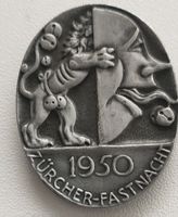 Zürcher Fastnacht Plakette 1950 - Seltenes Sammlerstück!