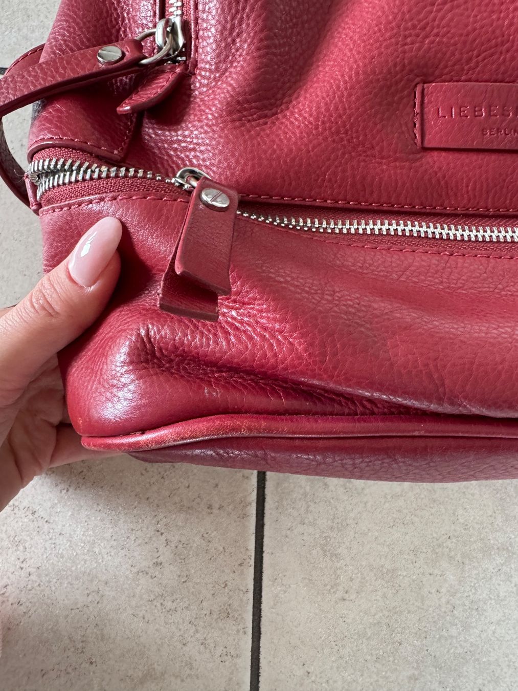 Liebeskind Zaini: Liebeskind Berlin Rucksack Leder rot – Usato da Teufen AR venduto da chi_h55m 1
