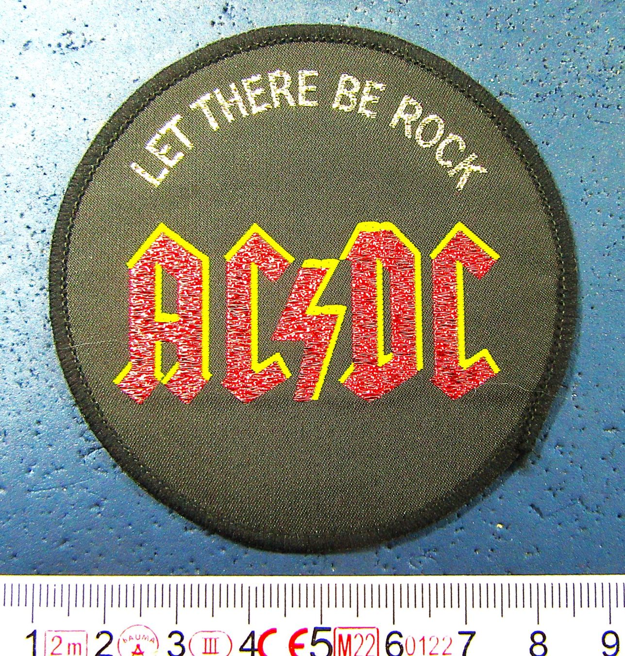 AC/DC LET THERE BE ROCK MUSIC AUFNÄHER OHNE LEIM 9cm (Gebraucht) in