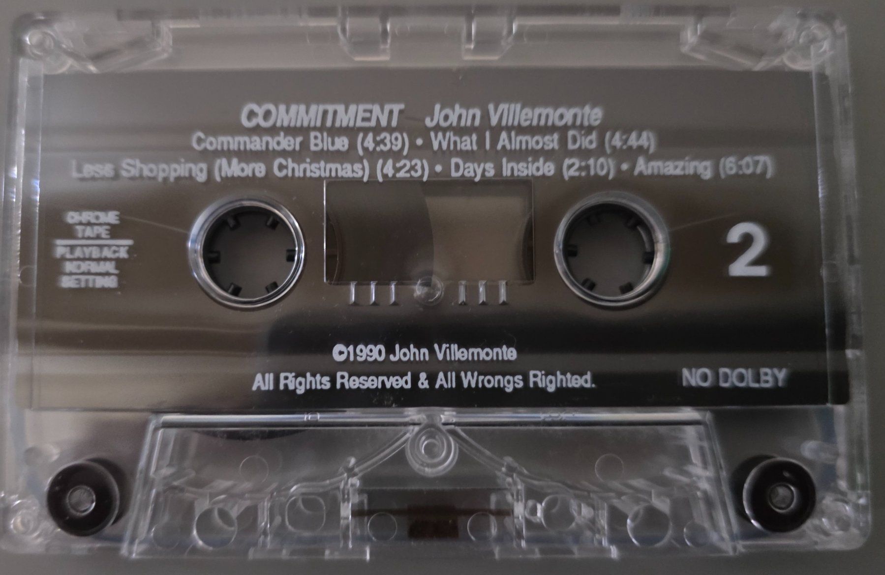 Musicassette: John Villemonte MC – Commitment – Usato da Root venduto da atelier22 2