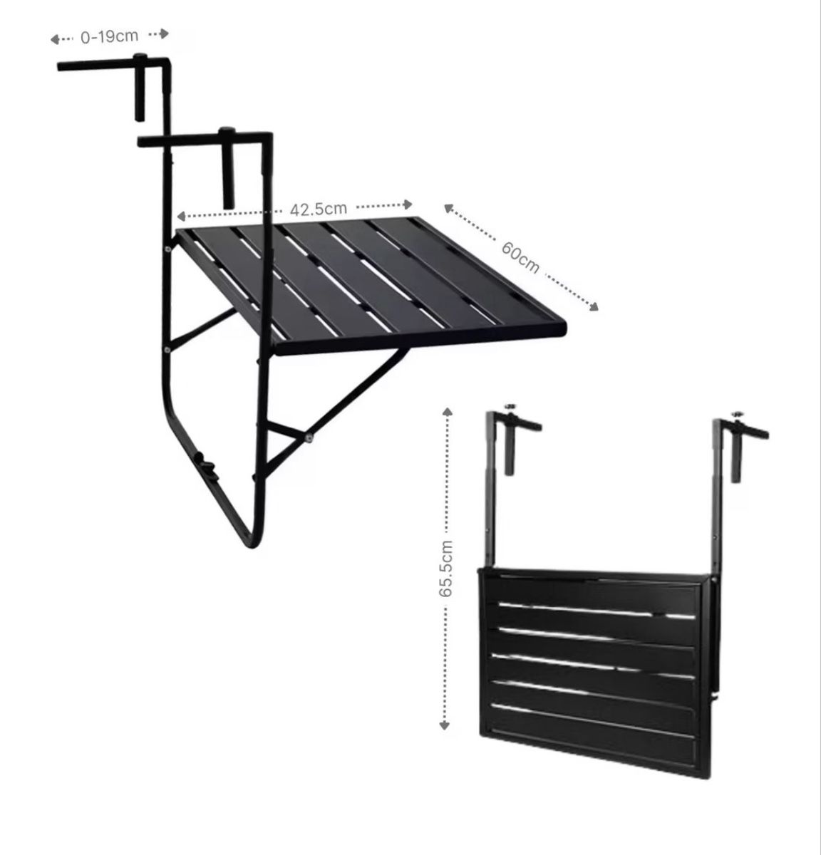 Tische: Balkontisch klappbar schwarz Breite 60cm – Gebraucht aus Zürich von ann_9fv5 4