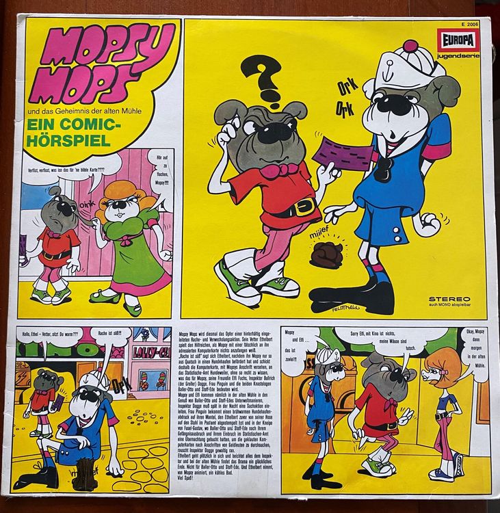 Mopsy Mops Geheimnis der alten Mühle LP Ein Comic 1979 Kaufen