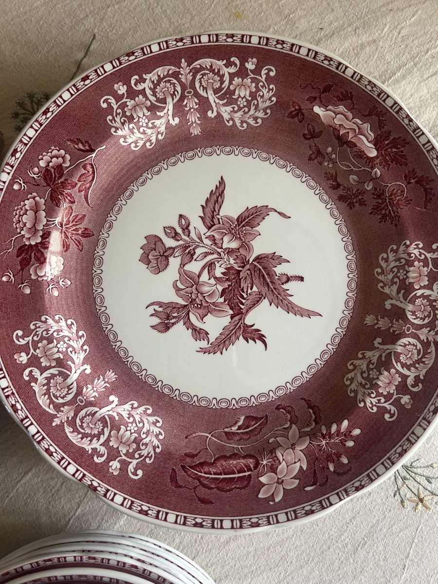 Spode Set di piatti: Spode's Pink Camilla, Geschirrservice 26Teilig – Usato da Kandersteg venduto da selenat 2