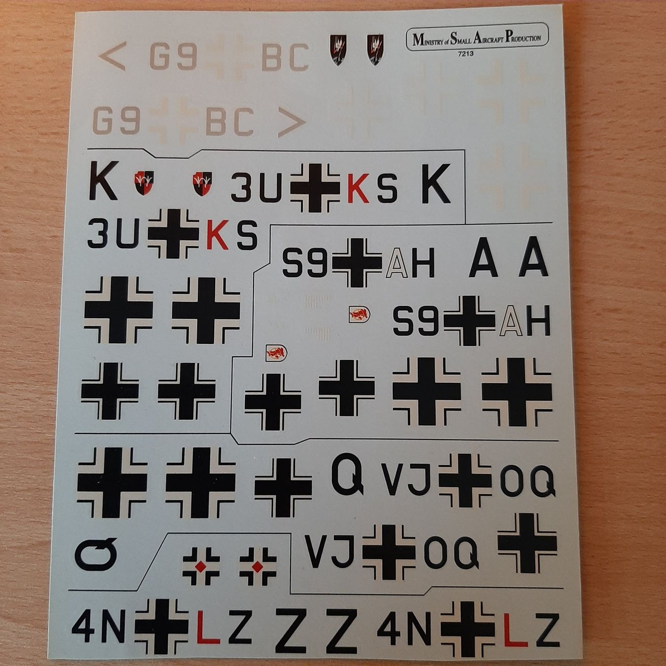 Modellbausätze & Standmodelle: D 142 ... Me Bf 110 C/D/E ... MSAP 7213 ... Decal – Neu (gemäss Beschreibung) aus Bonstetten von Benibanny59 3