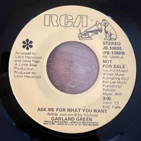 Garland Green - Ask Me For What You Want / US-Promo 1977