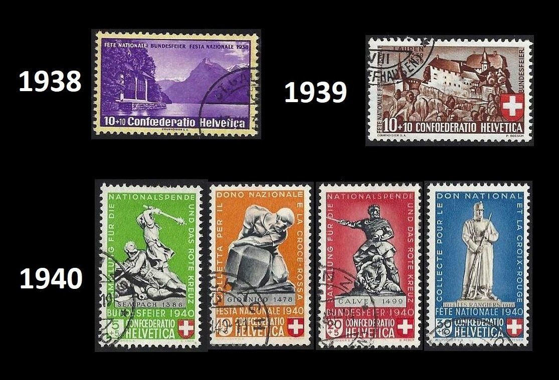 Tutti i francobolli: Pro Patria 1938-45, Serien gestempelt – Usato da Baar venduto da W47 1