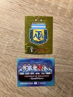 Panini WM 2022 Int. Edition 2x Bilder ARG 1 / 2 Team Wappen