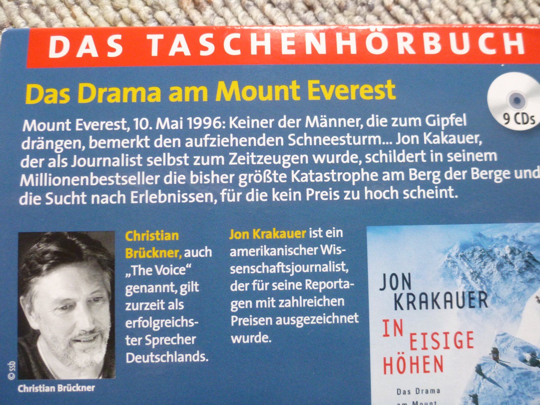 Audiolibri: Jon Krakauer - In eisige Höhen; Hörbuch – Usato da Sils im Domleschg venduto da Foeniculum 2