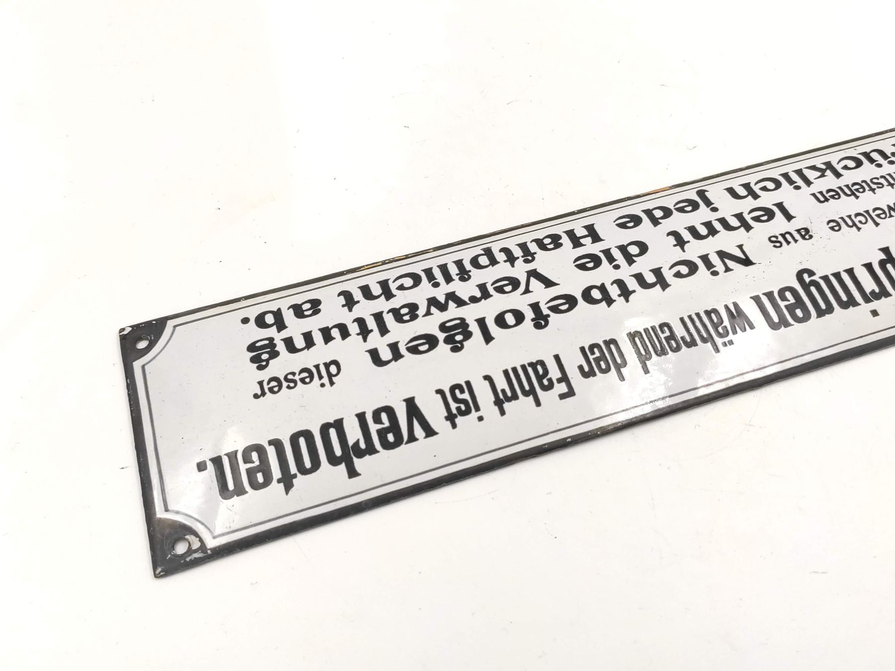 SBB/CFF/FFS Schilder: Vintage Emaille-Schild, original – Gebraucht aus Kreuzlingen von Tewes 4