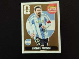 panini messi extra sticker gold