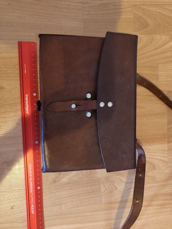Vintage Militär Ledertasche