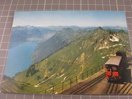 AK Brienz Rothorn mit Dampf Zug