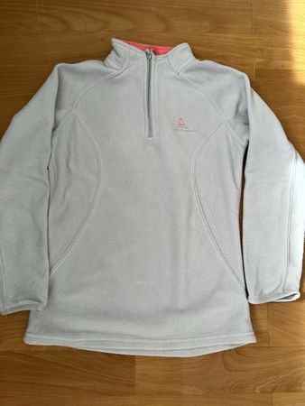 Fleece Pullover Peak Mountain hellgrau guter Zustand
