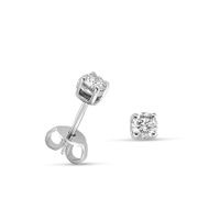Orecchini in oro bianco 18k con diamanti naturali