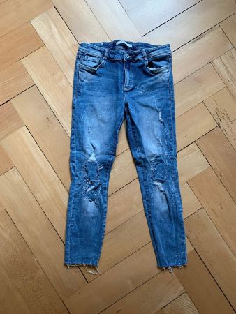 ZARA - Destroyed Jeans blau 40