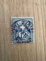 Briefmarke Schweiz Ziffernzeichnung gestempelt