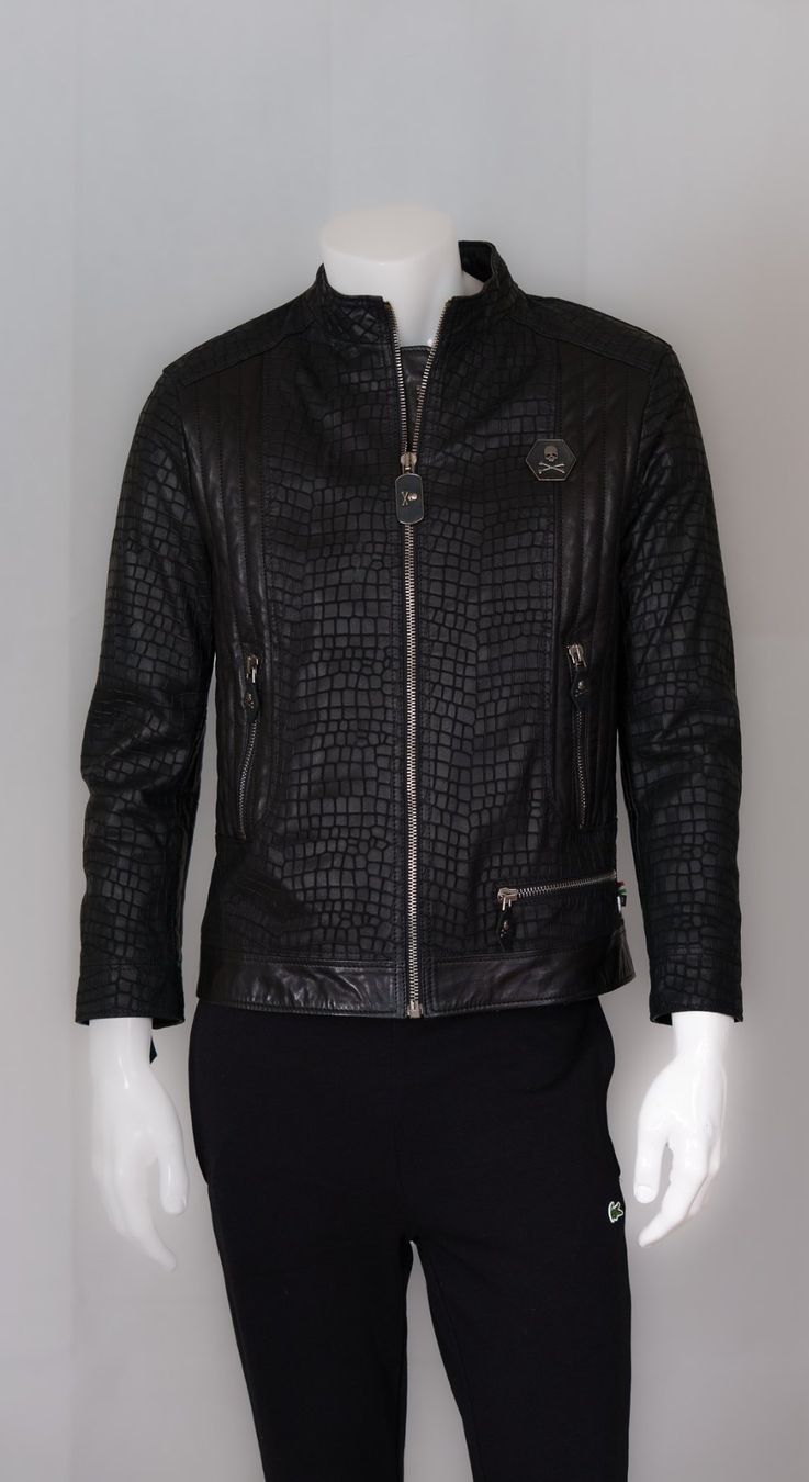 Philipp Plein Giacche: Phillip Plein Lederjacke – Usato da Ennetbürgen venduto da jla_kh29