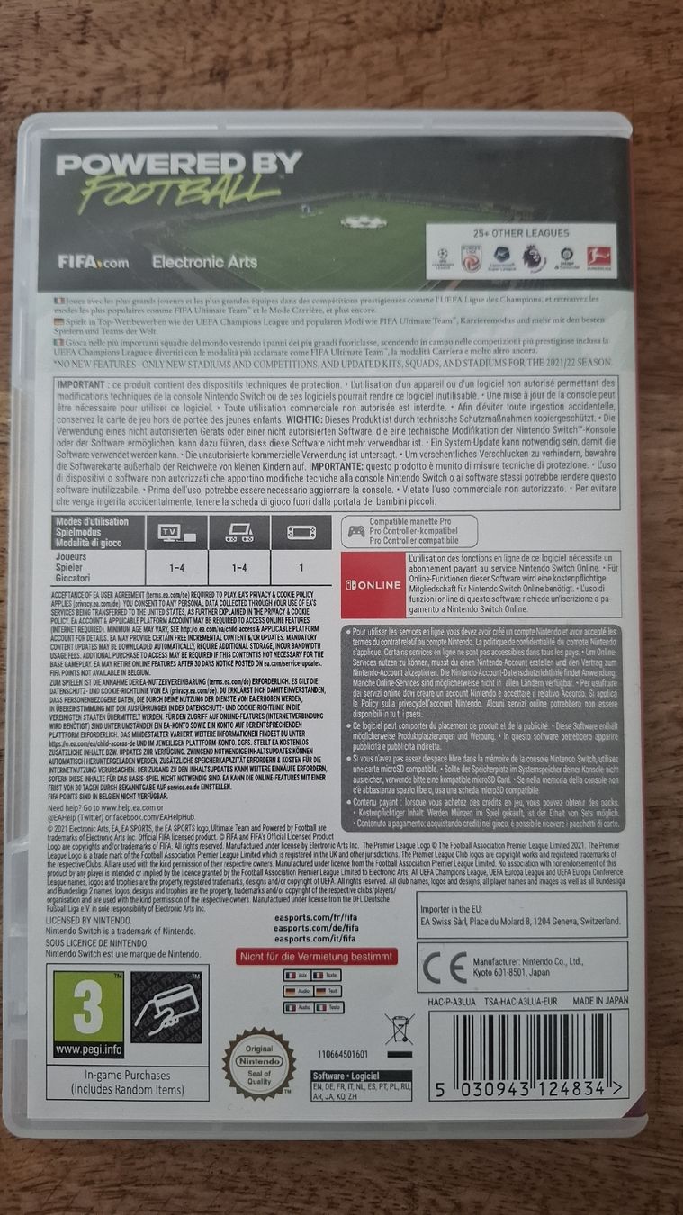 Spiele: FIFA 22 Nintendo Switch – Gebraucht aus Pfäffikon ZH von dahlia86 1