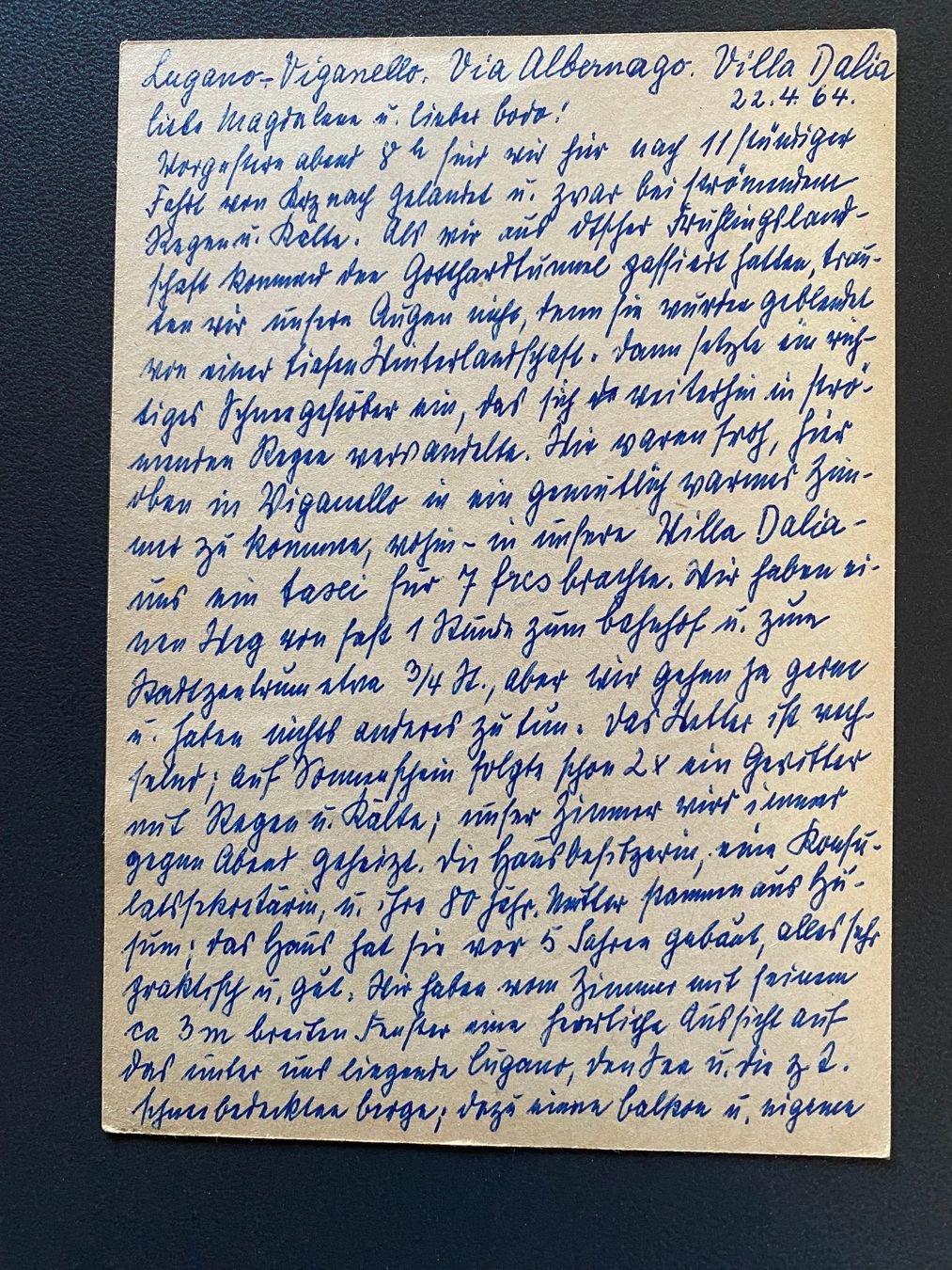 Tutti i francobolli: Alte Postkarte CH 1964 – Usato da deitingen venduto da popcorn02 1