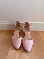 Pink wedge summer heels (size 40)