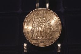 Silber 50 Francs Frankreich 1973 fast Prägefrisch