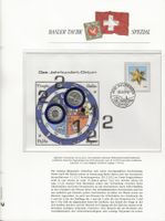 Numisbrief 20.12.2012 Auflage nur 1500 versilbert 2 + 10 Rp