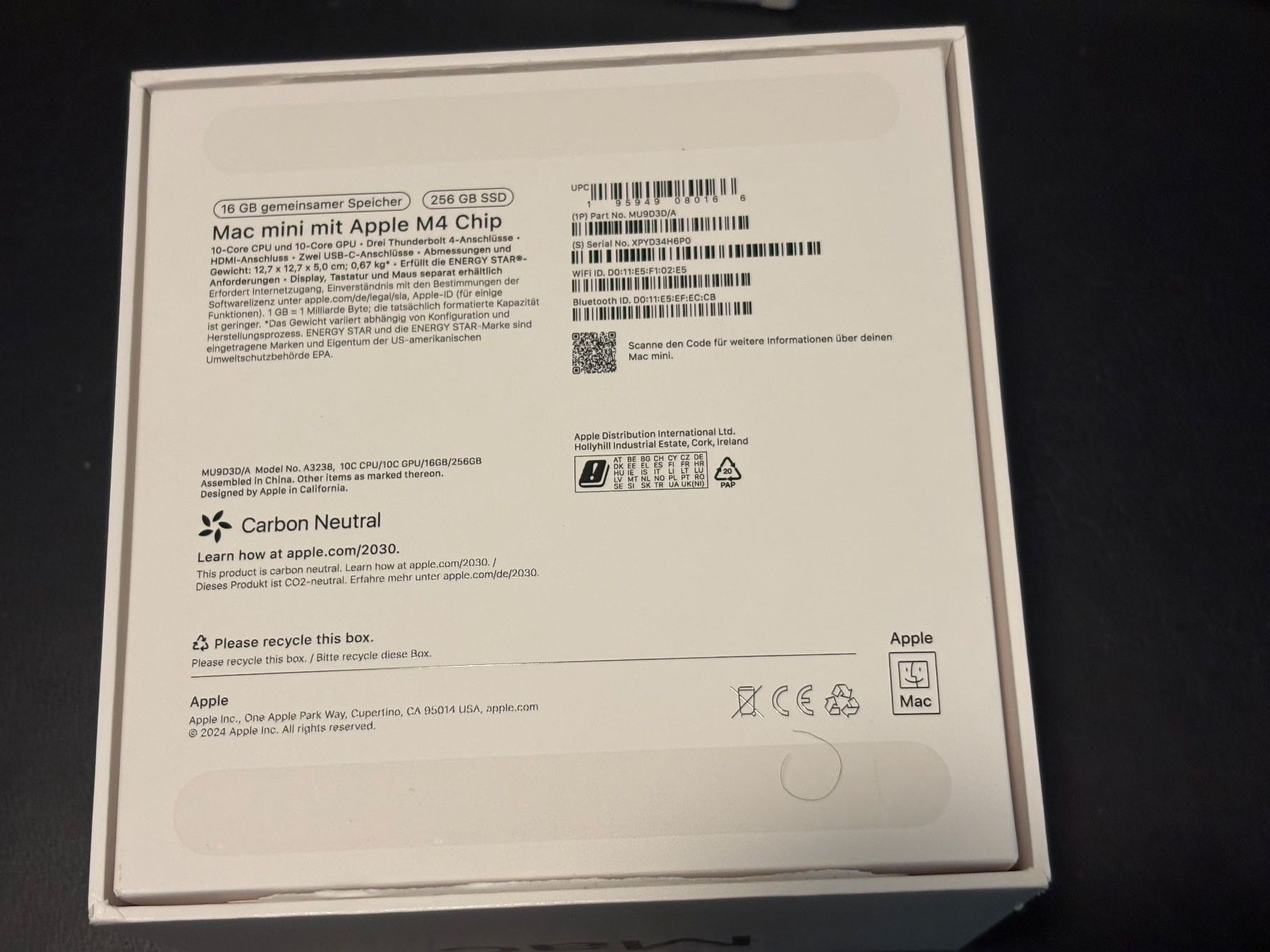 Apple PCs: Mac Mini M4 2024 10-core 16GB, SSD erweitert zu 2TB – Neuf (Voir description) à Uster par Noman 2