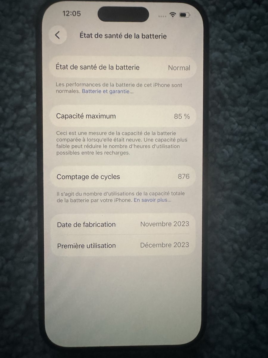 Apple Handys / Smartphones: Iphone 15 Pro 256 Go – Defekt aus Genève von Dan83 2