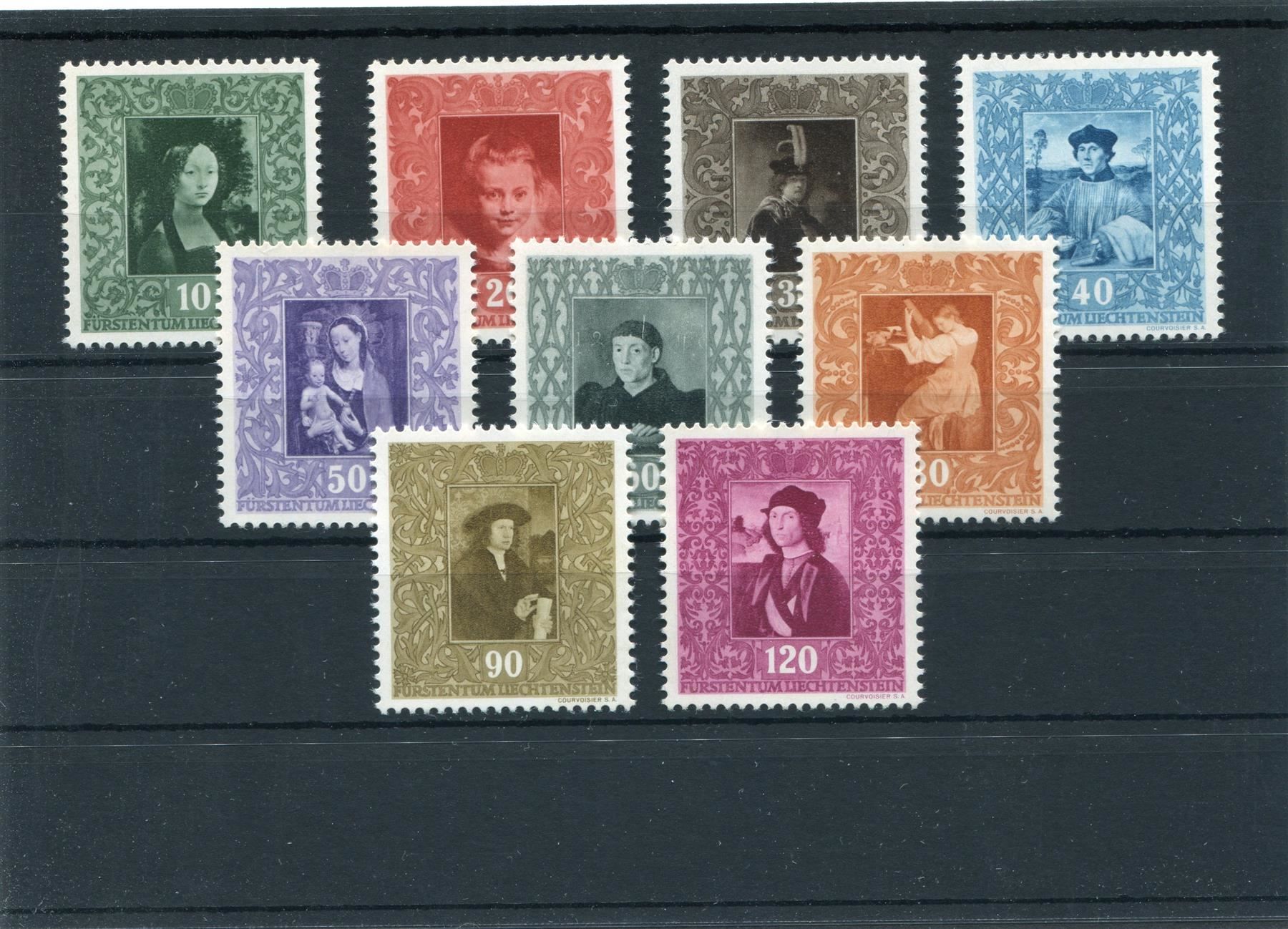 Tutti i francobolli: FL 1949 Nr. 217 - 225 postfrisch – Usato da Winterthur venduto da Kyoung