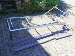 Denova Edelstahl Liegestuhl, muss neu bezogen werden