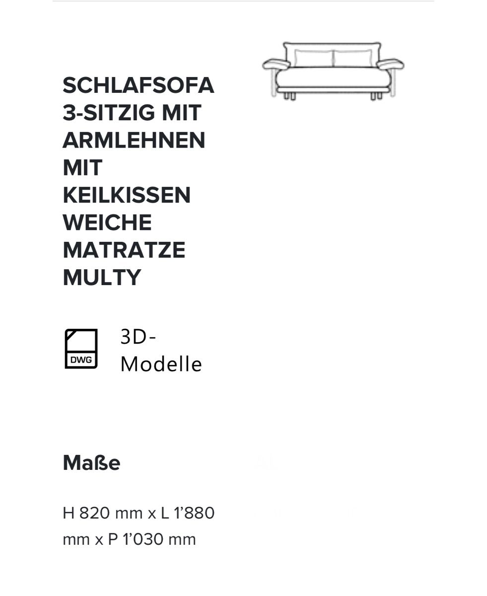 Ligne Roset Divani: Design Schlafsofa Ligne Rose – Usato da Winterthur venduto da folk88s 9
