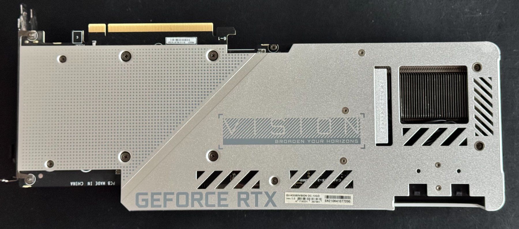 Nvidia Schede grafiche: Gigabyte RTX 3080 VISION OC 10G – Usato da Meilen venduto da speedliq 1
