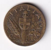 Italien 10 cent. 1940s-ss