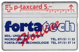 fortatech - seltene Firmen Taxcard