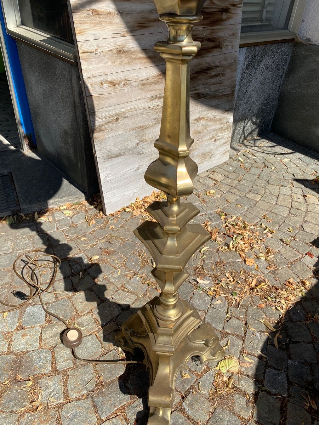 Lampade: Stehlampe Messing Jugendstil mit Schirm, funktionsfähig – Usato da Amden venduto da dubaibaba 8