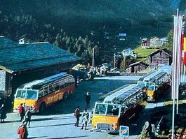 🕰️ Historische Foto-Ansichtskarte Saas Fee: Feegletscher
