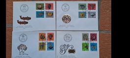 Erstagsbriefe Pro Patria 1977, 1974, 1977, 1980