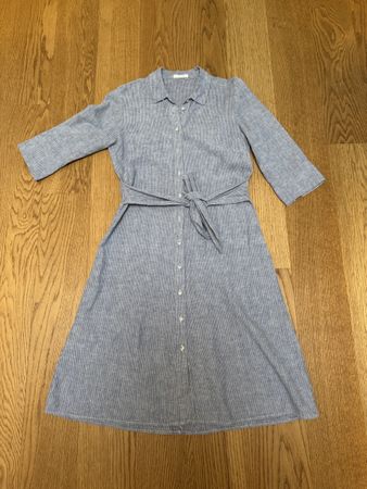 OPUS Kleid Leinen Baumwolle Gr 34 / S 