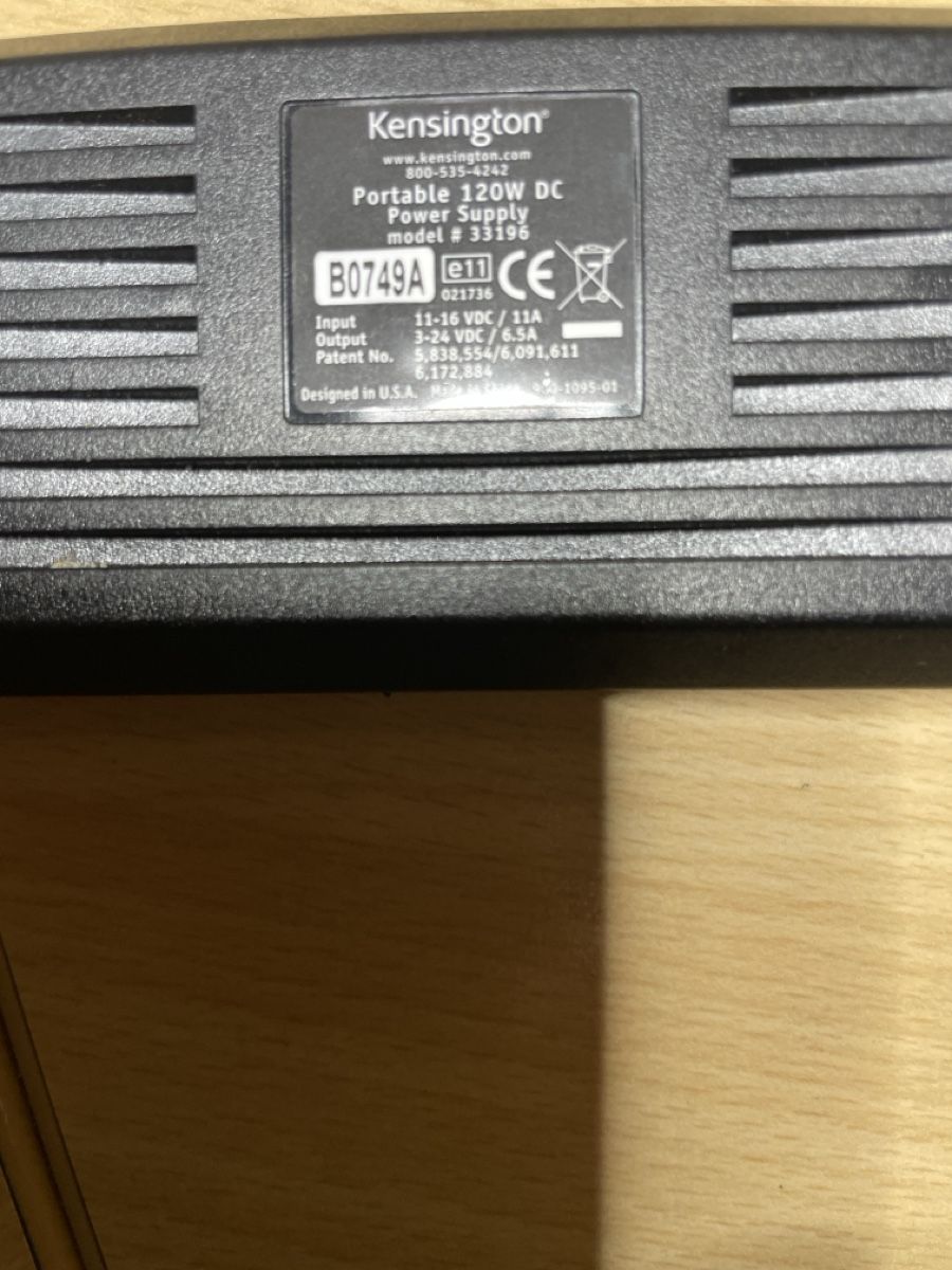 Kensington Unità & Adattatore: Adaptateur  Kensington 120W DC  – Usato da Corcelles BE venduto da Peichen 1