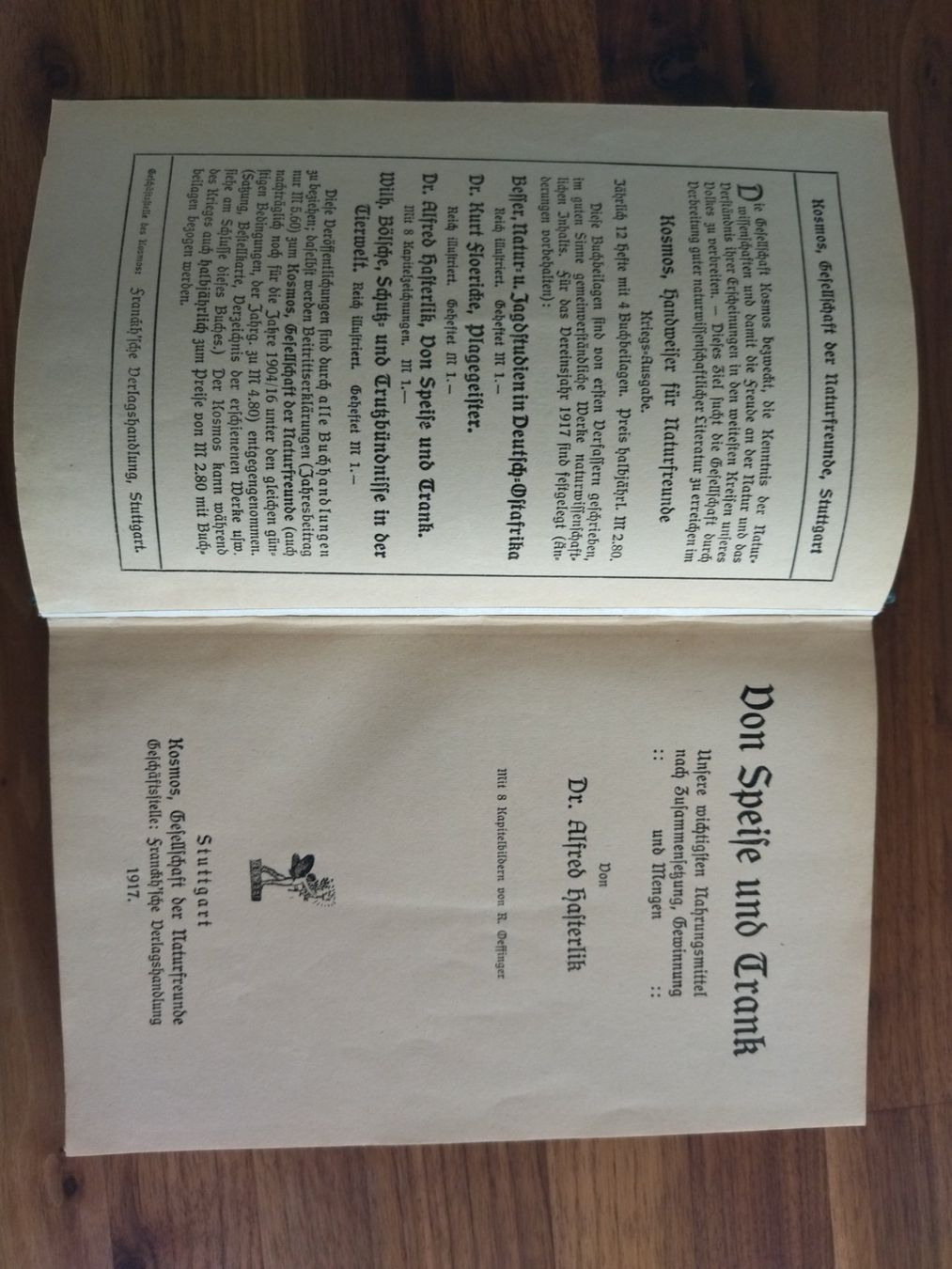Livres: Kochbuch antik 1917 – D'occasion à Felben-Wellhausen par bananajoe8474 2