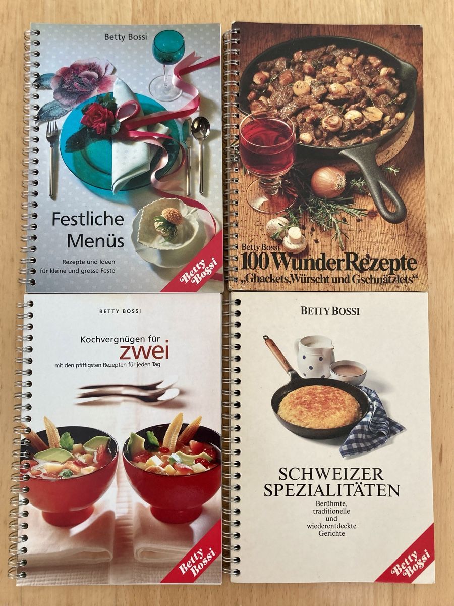 Libri: Betty Bossi 4 Kochbücher – Usato da Allschwil venduto da waldlachen